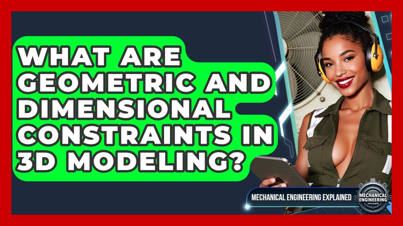 What Are Geometric And Dimensional Constraints In 3D Modeling? - Mechanical Engineering Explained