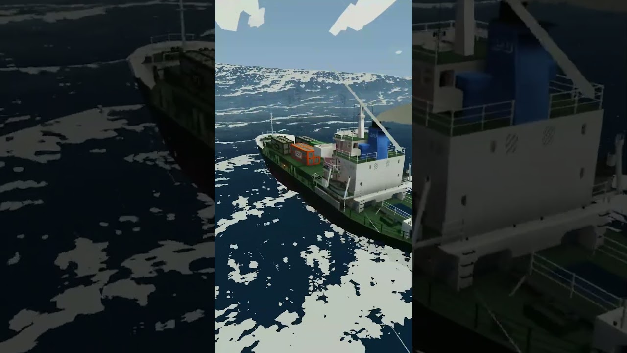 Small wave ahead capt in stormworks!