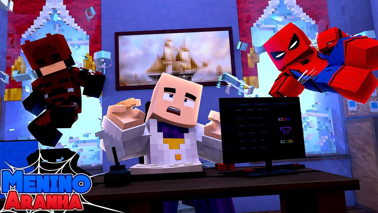 Minecraft: MENINO ARANHA - INVADIMOS O PRÉDIO DO REI DO CRIME!!! #192