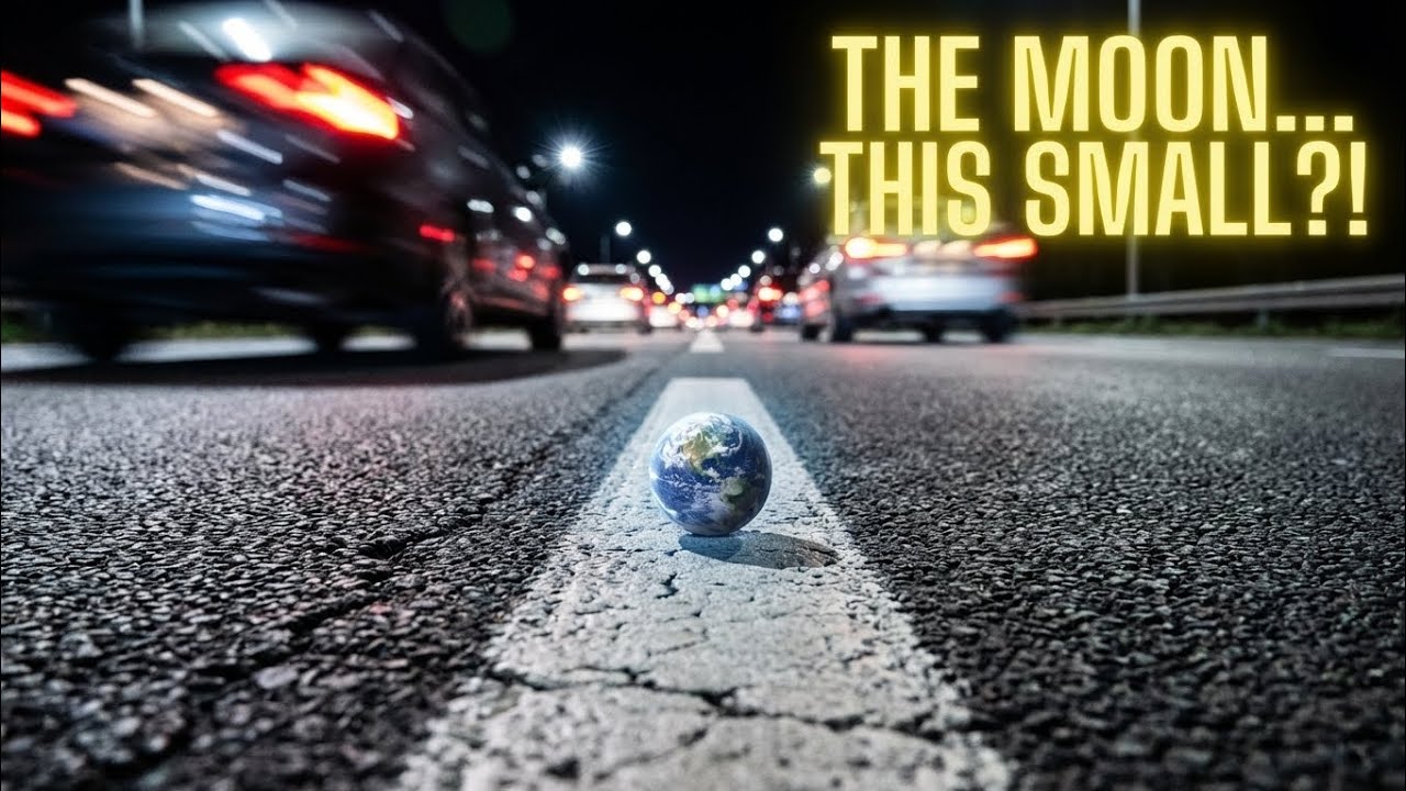 Found the Moon on the Road (This Looks Unreal) #WhatIfMoon #TinyMoon #SmallMoon #MiniatureMoments 