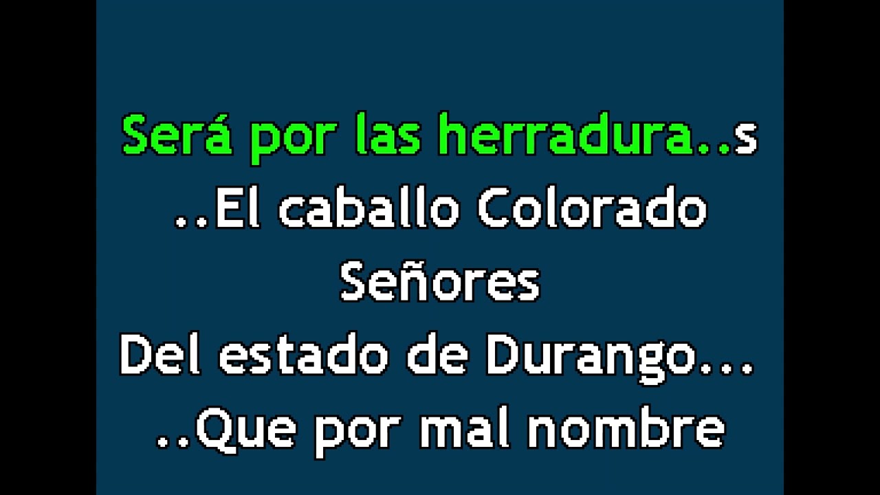 Antonio Aguilar - Caballo Mojino (karaoke)