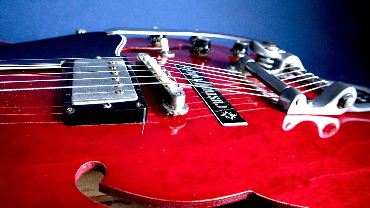 A 1964 Gibson ES-335 (with a 1965 serial number)