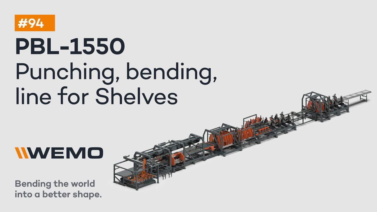 #94 Automated Punching, CNC Bending, Clinching Machine Video for Shelving Systems | WEMOMACHINES
