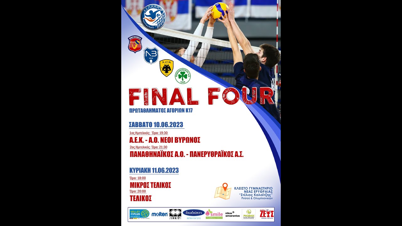 Final-4 Ε.Σ.Π.Α.Α.Α  Πρωταθλήματος Αγοριών Κ-17 2ος ΗΜΙΤΕΛΙΚΟΣ