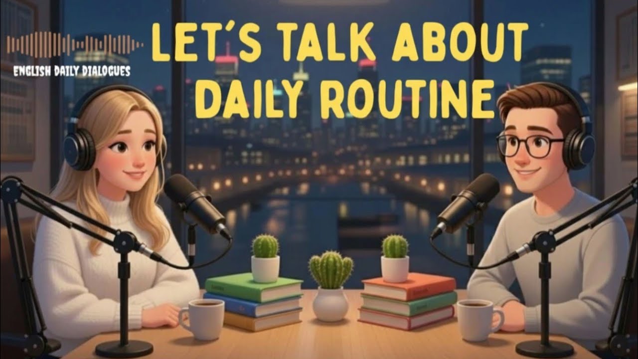 Talking about daily routine | English podcast for intermediate English learners 🎧