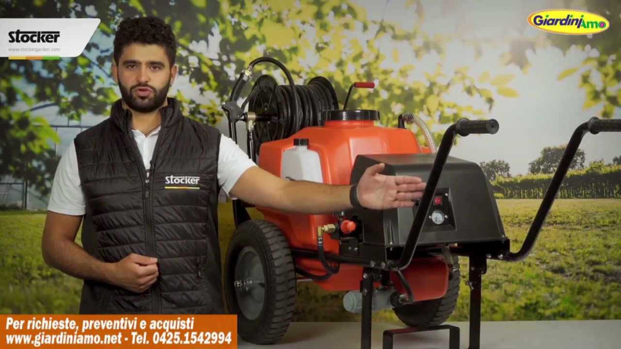 Pompa a carriola a batteria 100 L Stocker
