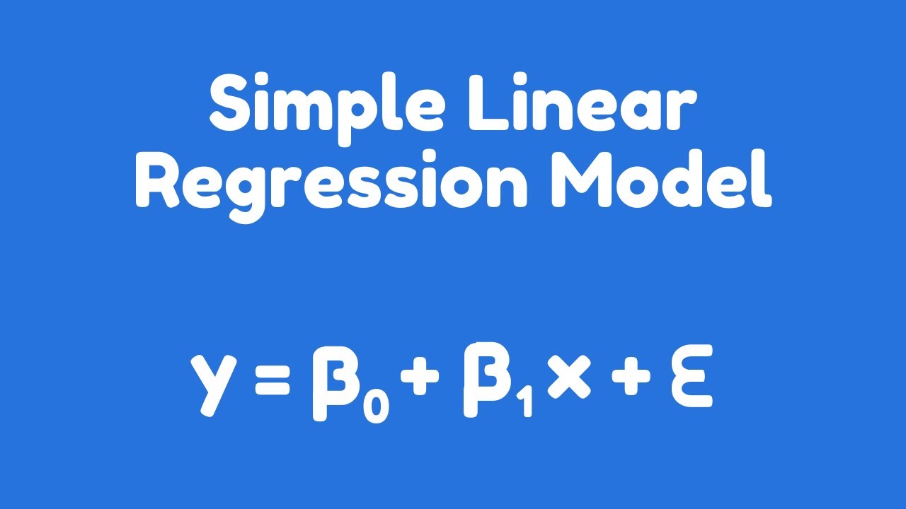 Simple Linear Regression Model
