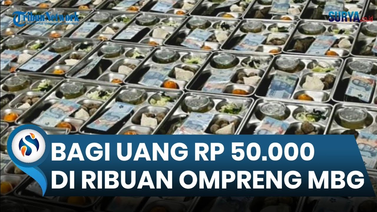 Haji Her Selipkan Uang Rp 50 Ribu di Ompreng MBG Ribuan Siswa di Bangkalan