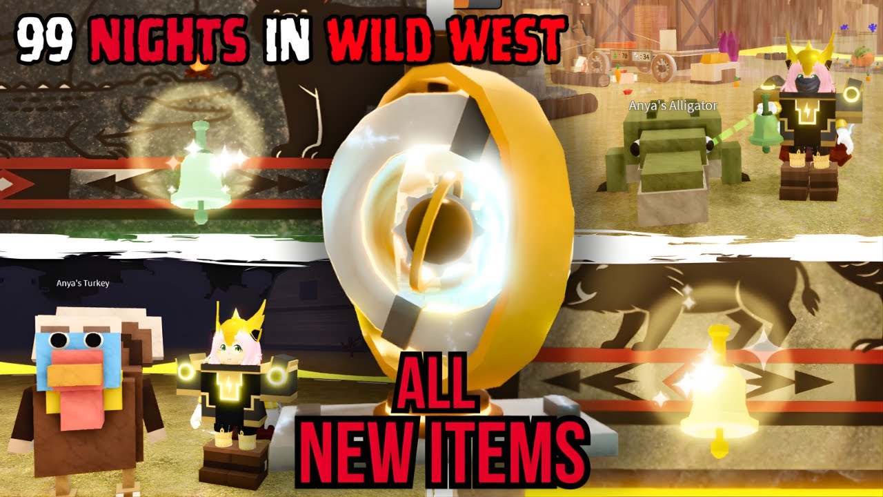 99 Nights in the Wild West👑- ALL New Items Showcase  - Roblox