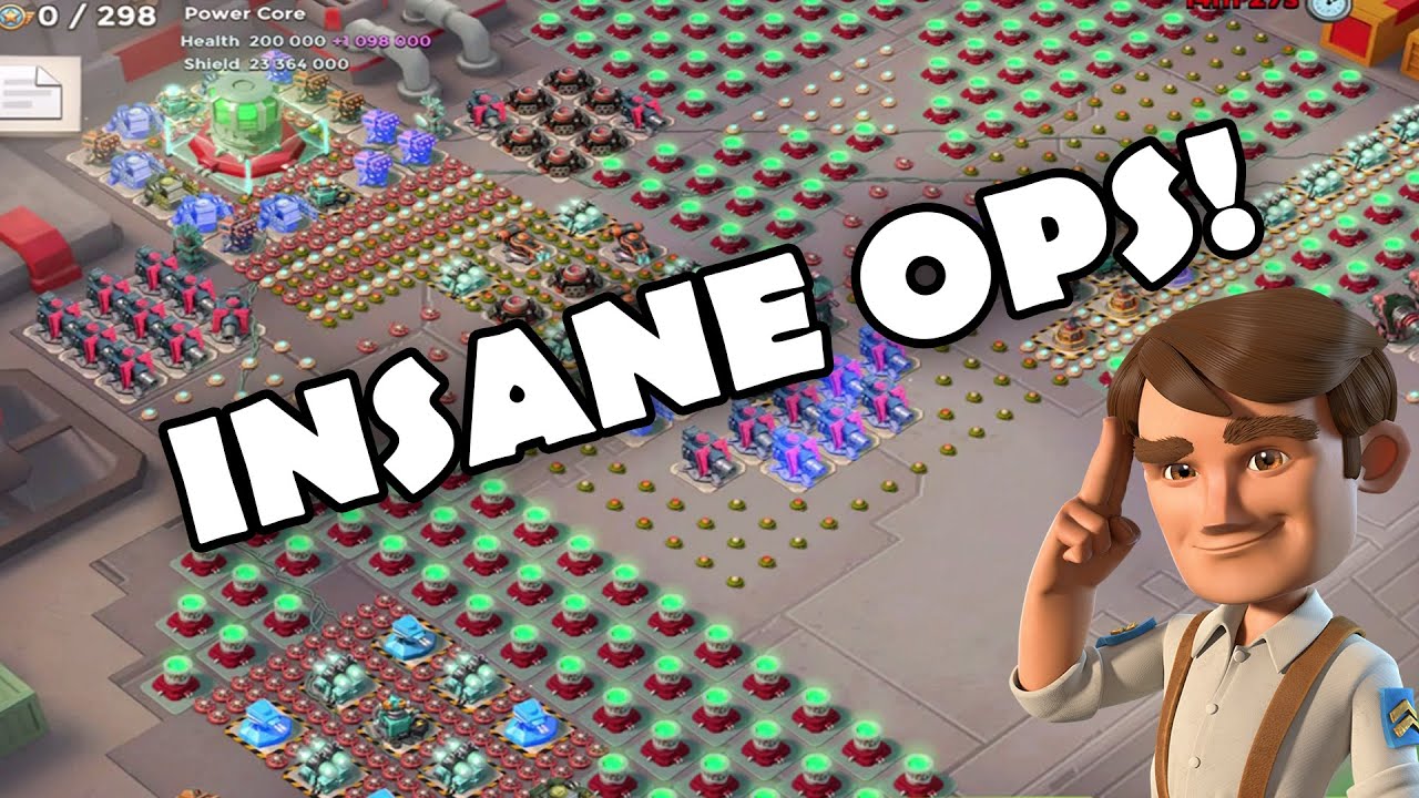 NEAR IMPOSSIBLE OPERATION BASES! Shield Generators OP! | Boom Beach