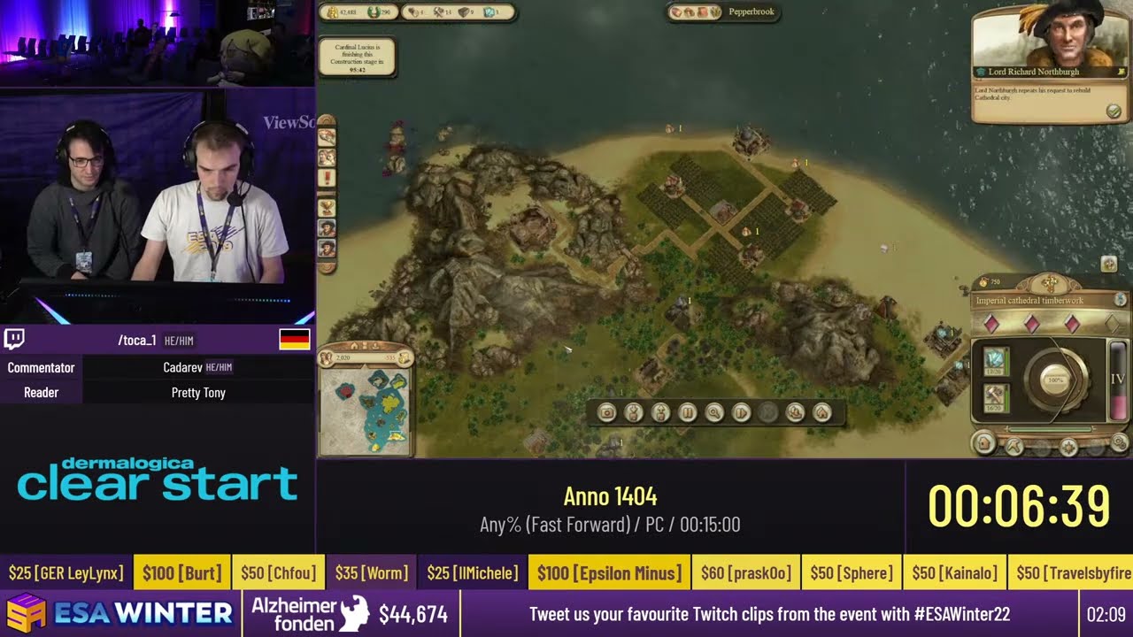 Anno 1404 [Any% (Fast Forward)] от toca - #ESAWinter22