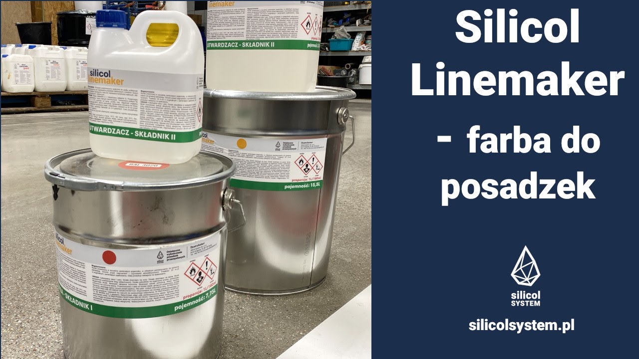 Silicol Linemaker - farba do malowania linii, wykańczania krawędzi posadzek, betonu polerowanego