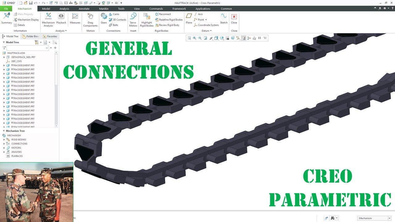 Creo Parametric - Mechanisms | General Connections