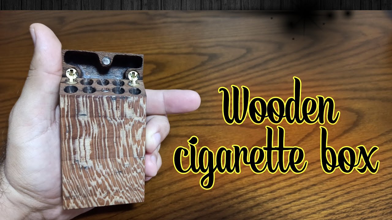 wooden cigarette box ساخت جعبه سیگار چوبی