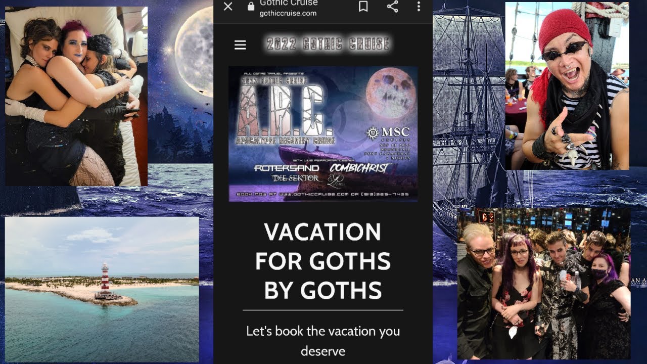 Gothic Cruise 2021 w/ Stoneburner and Rain Within on the MSC Divina Vacation for Goths by Goths💜🦇💜