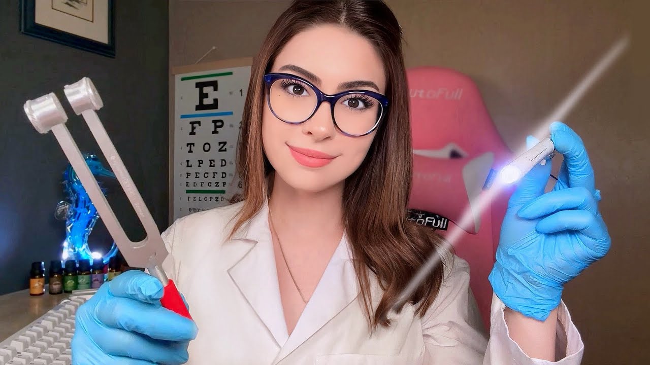 ASMR The MOST Detailed Cranial Nerve Exam ON YOUTUBE 👩‍⚕️ Doctor Roleplay Ear, Eye & Hearing Test