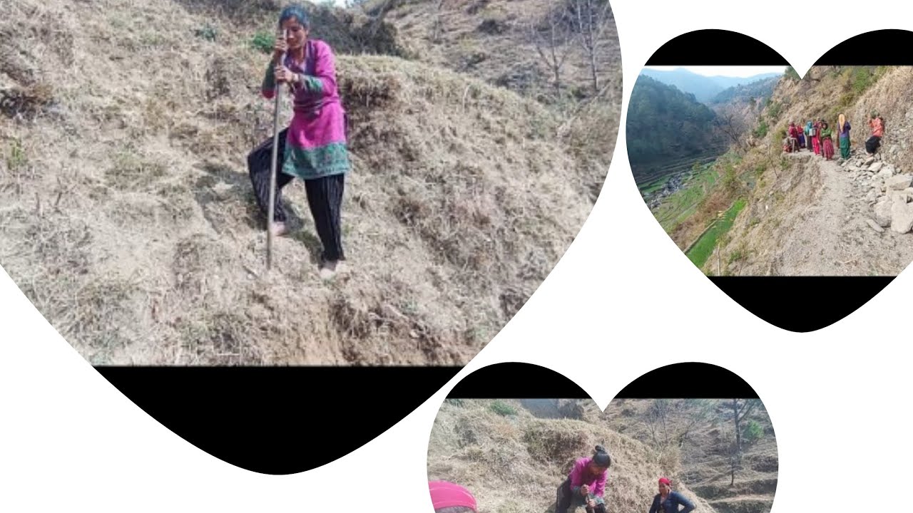 आजकल उत्तराखंड के गांव में हमारा मनरेगा काम चल रहा है