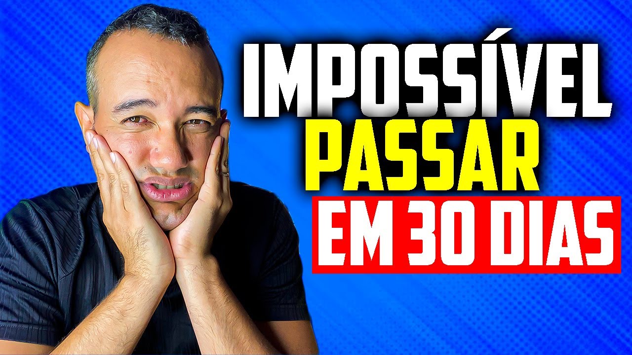 [IMPOSS&Iacute;VEL] PASSAR NA PM EM 30 DIAS, CONCURSO PM, CONCURSO P&Uacute;BLICO