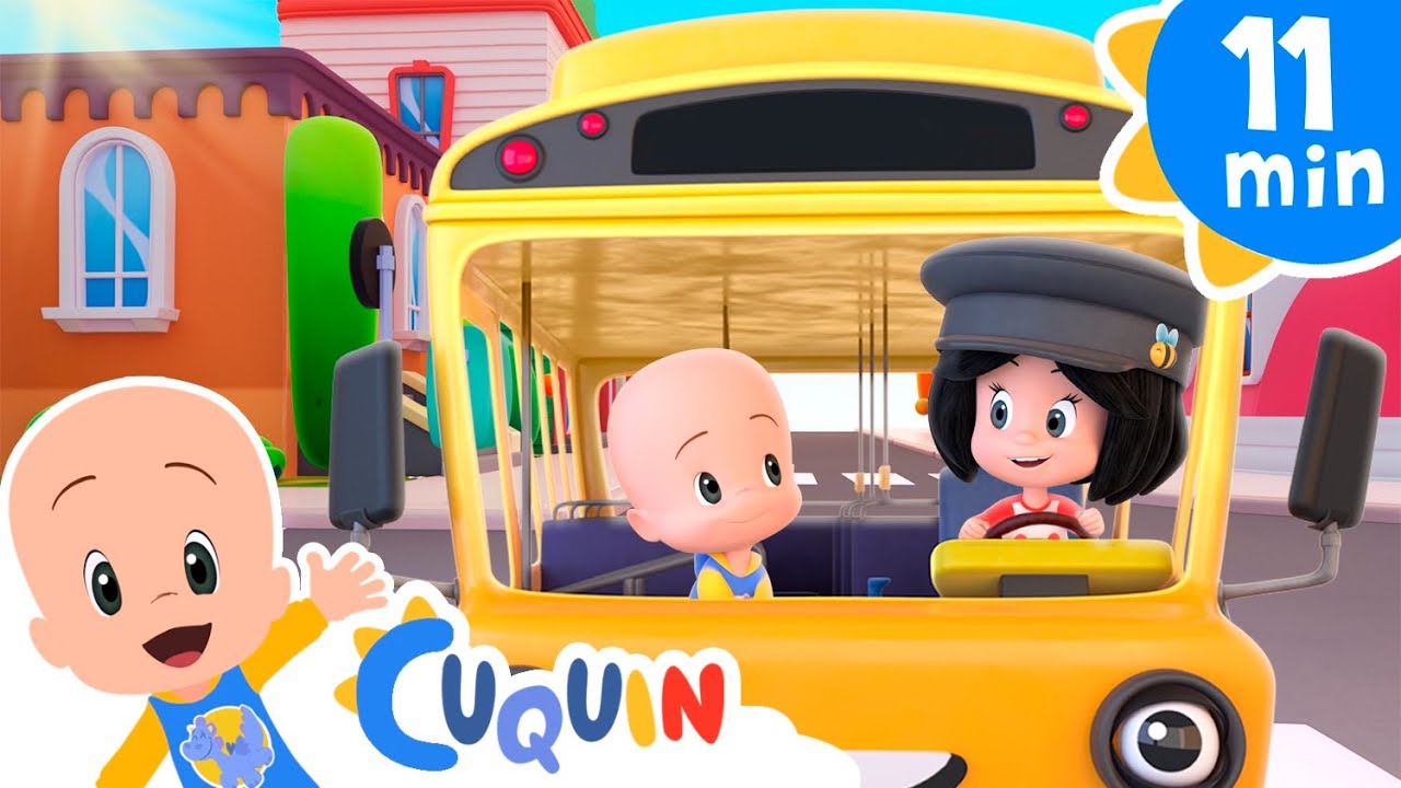 Las ruedas del bus de la ciudad | Cánticos Para Niños | Cleo & Cuquín