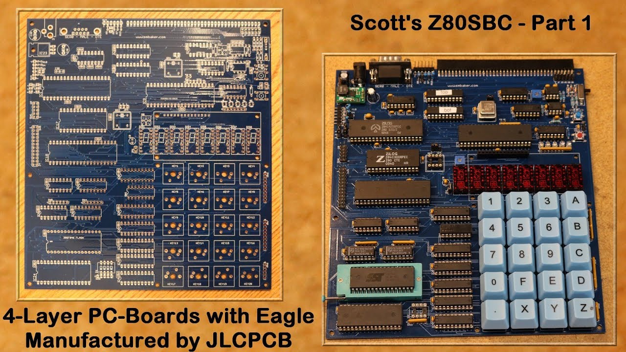 Scott's Z80SBC Part-1: 4-layer PCBs with Eagle and JLCPCB