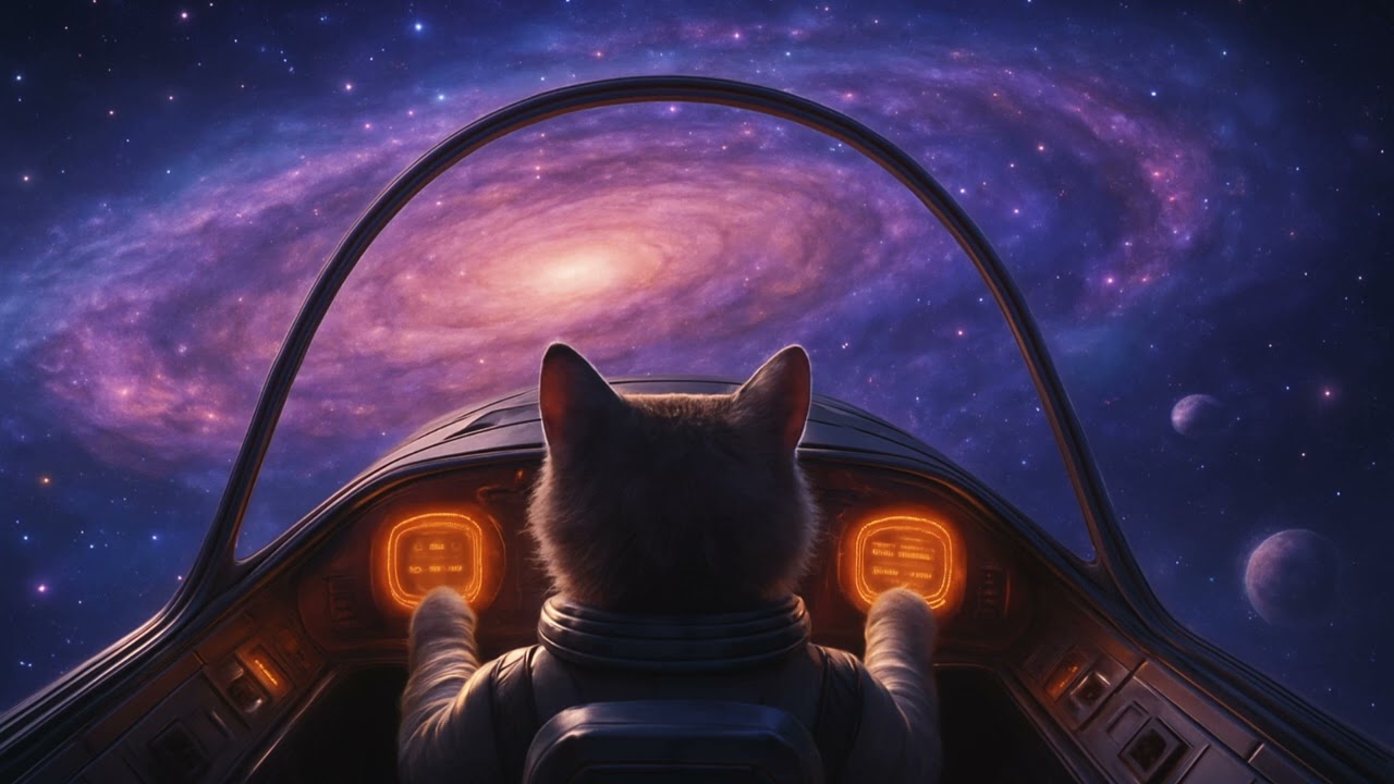 AuraFlowFocus: 1-Hour Space Aura Music for Deep Focus, Studying, and Late-Night Laptop Sessions