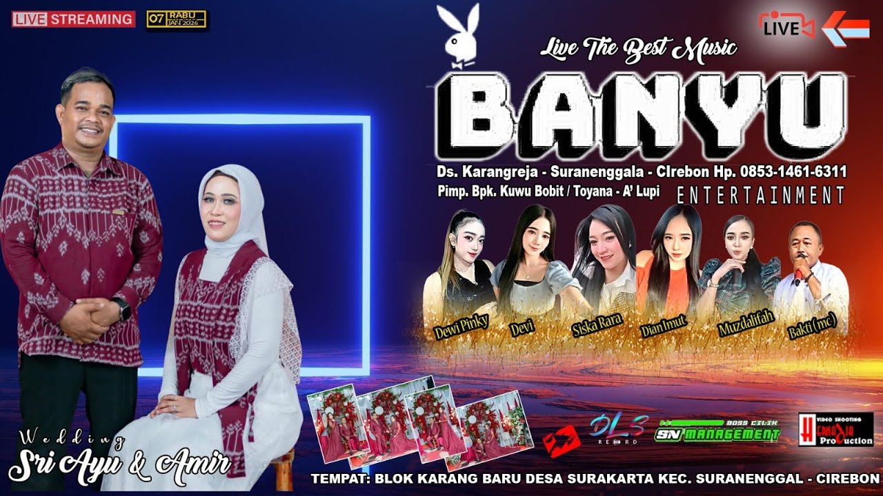 Live Siang Organ ꧁💏 BANYU ENTERTAINMENT 💏꧂ Wedding Sri Ayu & Amir | Ds. Surakarta Rabu,  07 Jan 2026
