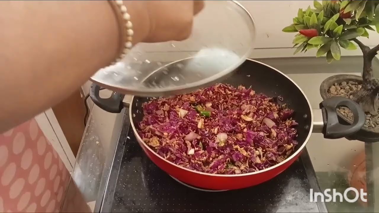 പോഷകസമൃദ്ധമായ വയലറ്റ് കേബേജ് തോരൻ🥰🥰