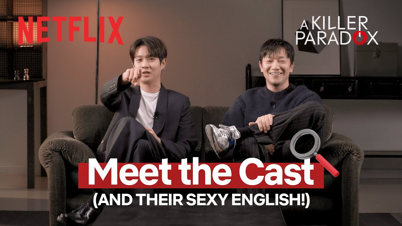 Choi Woo-shik and Son Sok-ku speaking English | A Killer Paradox Shoutout | Netflix [ENG SUB]