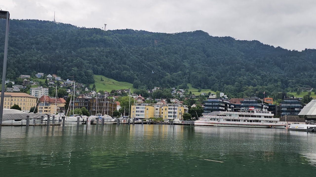 Bregenz Hafen am Bodensee in &Ouml;sterreich