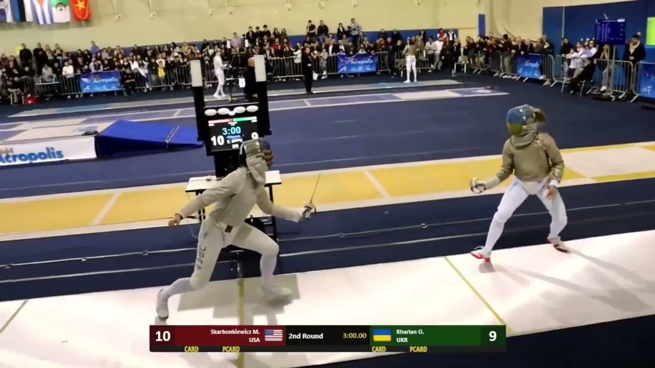 Athens World Cup 2024 SWS - L16 - Magda Skarbonkiewicz USA v Olga Kharlan UKR