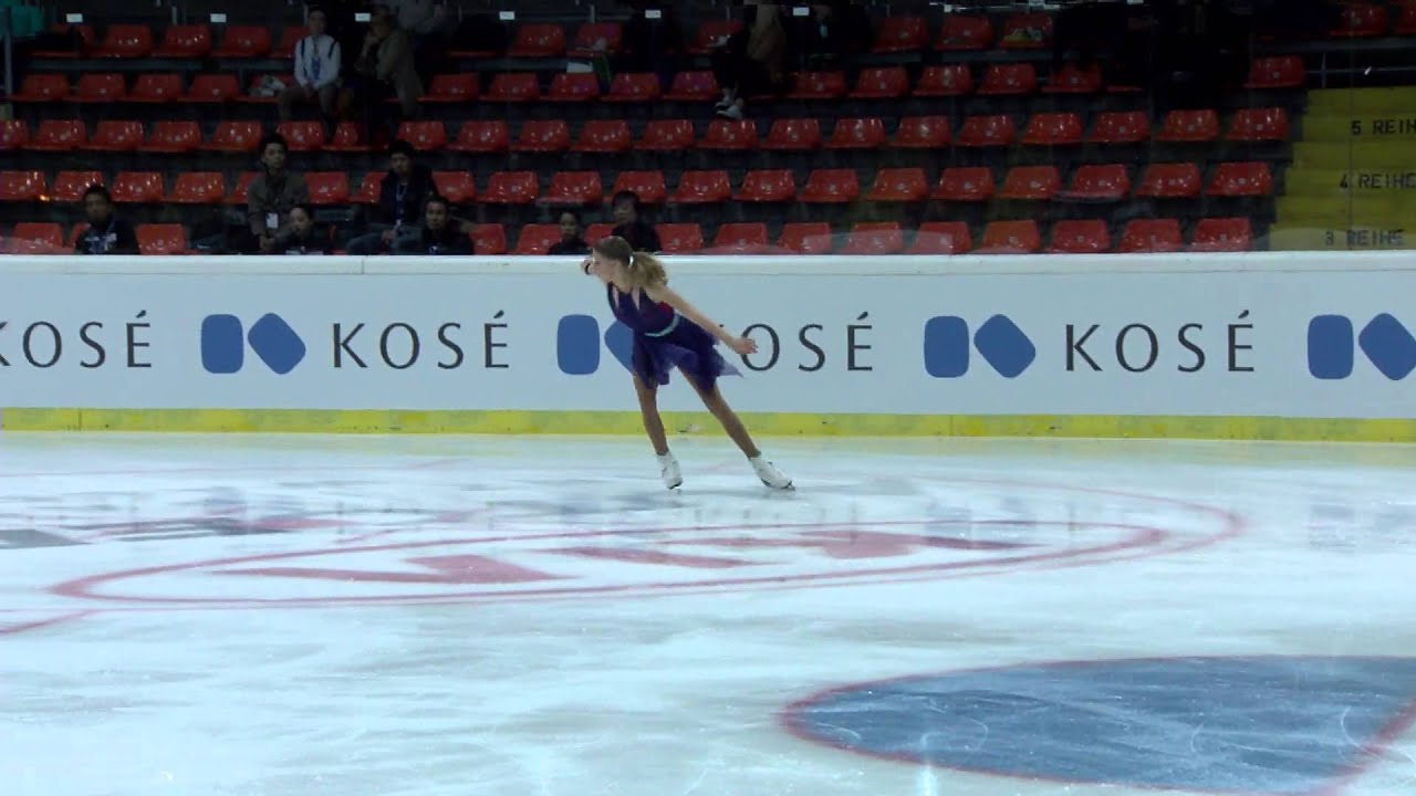 2015 ISU Jr. Grand Prix - Linz Ladies Free Skate Maria SOTSKOVA RUS