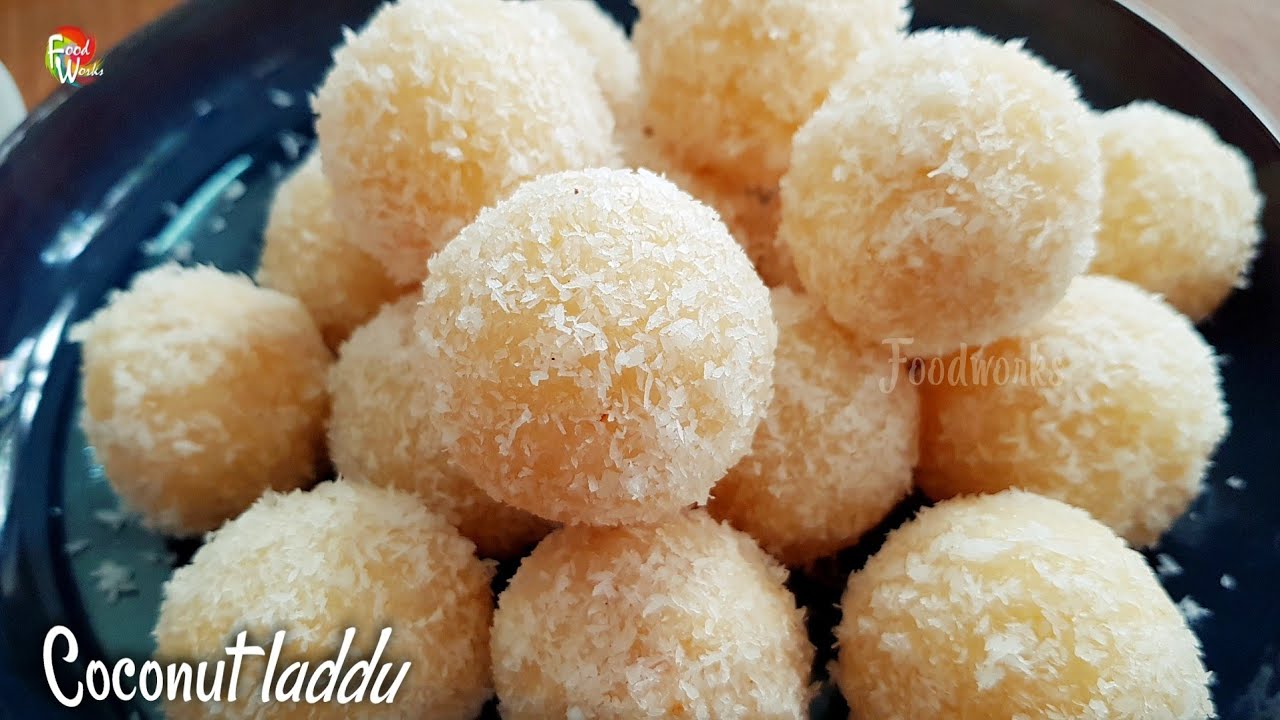 Coconut laddu recipe | coconut ladoo | Nariyal ladoo | Indian sweet | Diwali sweets | Foodworks |