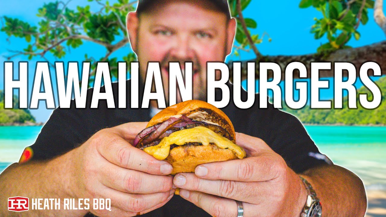Hawaiian Style Cheeseburgers on the Weber Kettle Grill | Heath Riles BBQ
