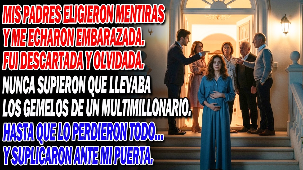 🤰👶Me echaron embarazada de gemelos… 😈 Años después se arrodillaron ante mi puerta