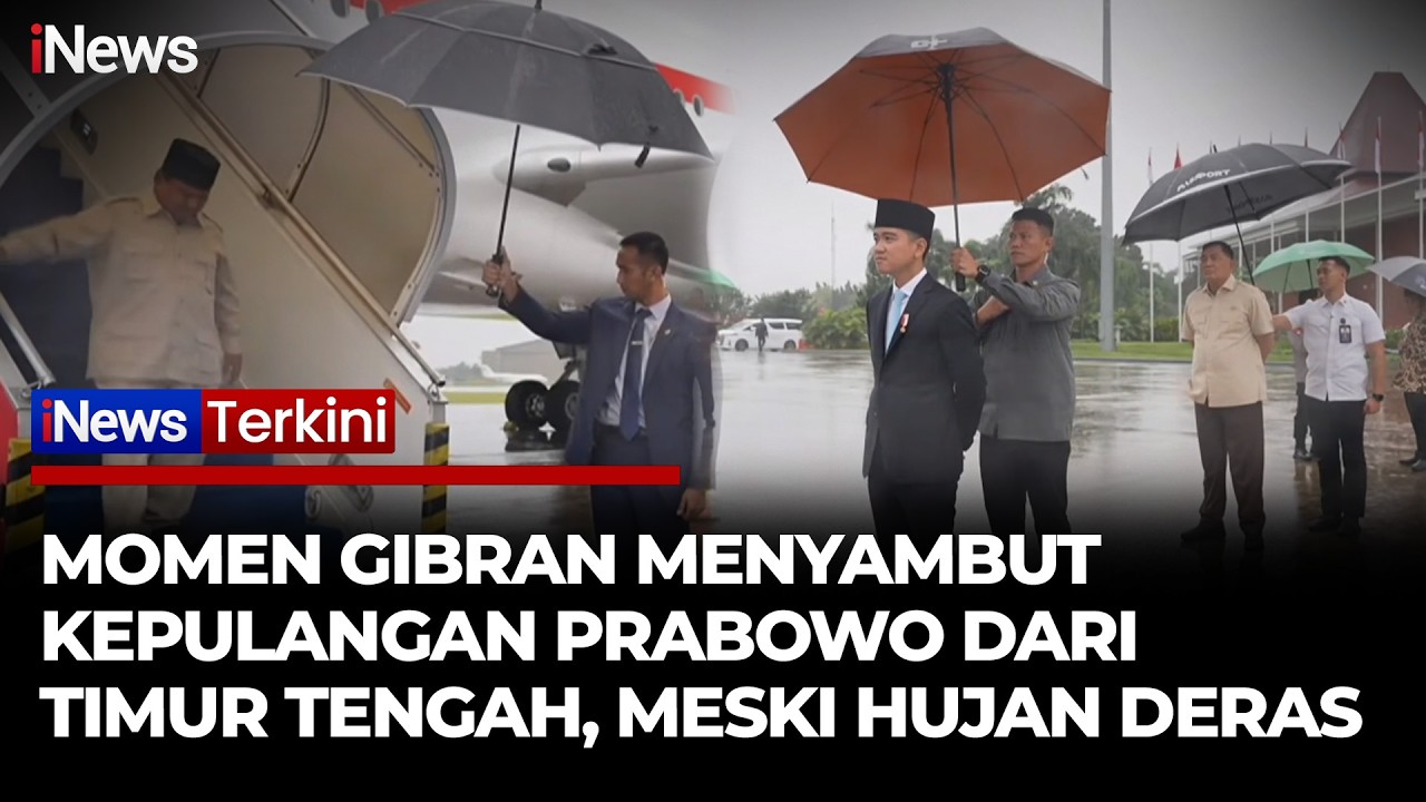Detik-detik Kepulangan Prabowo dari Timur Tengah, Gibran Langsung Menyambut | iNews Terkini 27/2