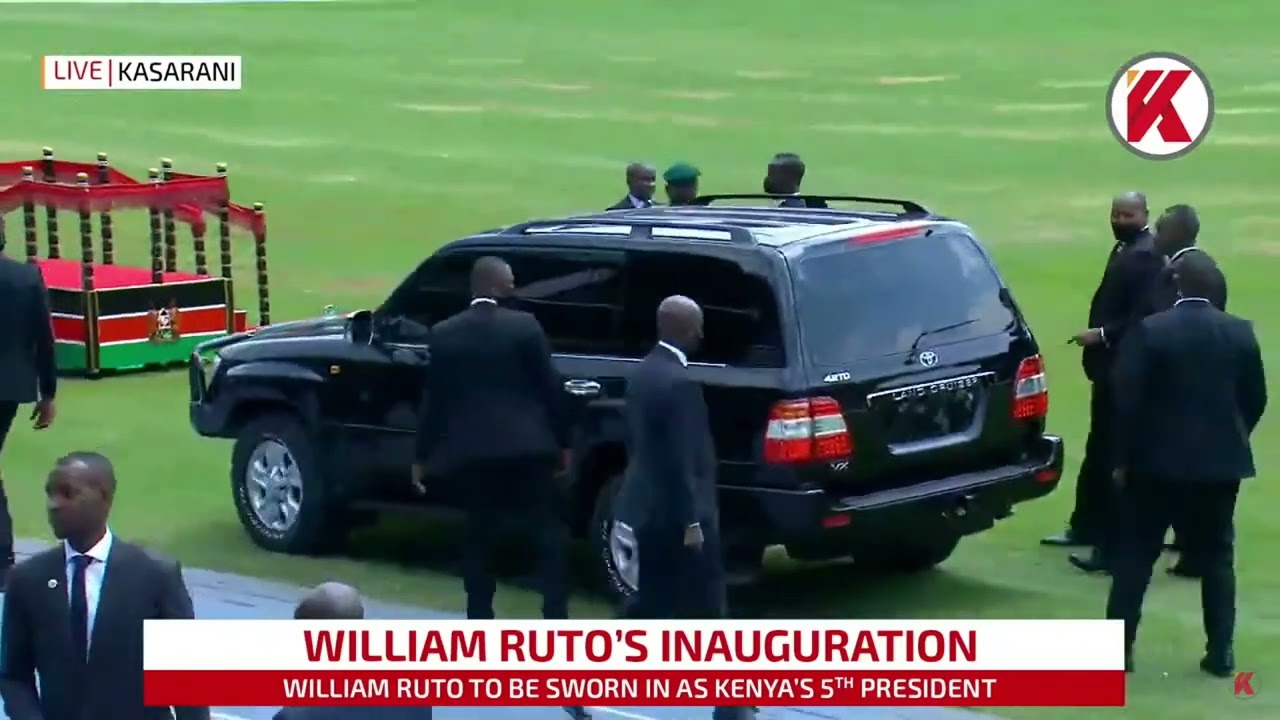 Rwanda's President Paul Kagame Arrives at Kasarani Stadium for William Ruto's Inauguration Ceremony