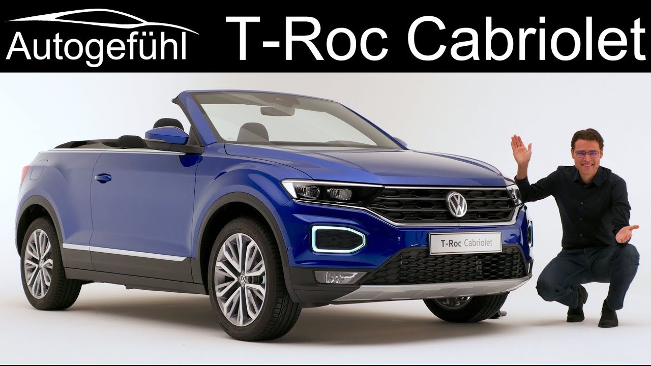 VW T-Roc Cabriolet Premiere REVIEW Exterior Interior - Autogef&uuml;hl