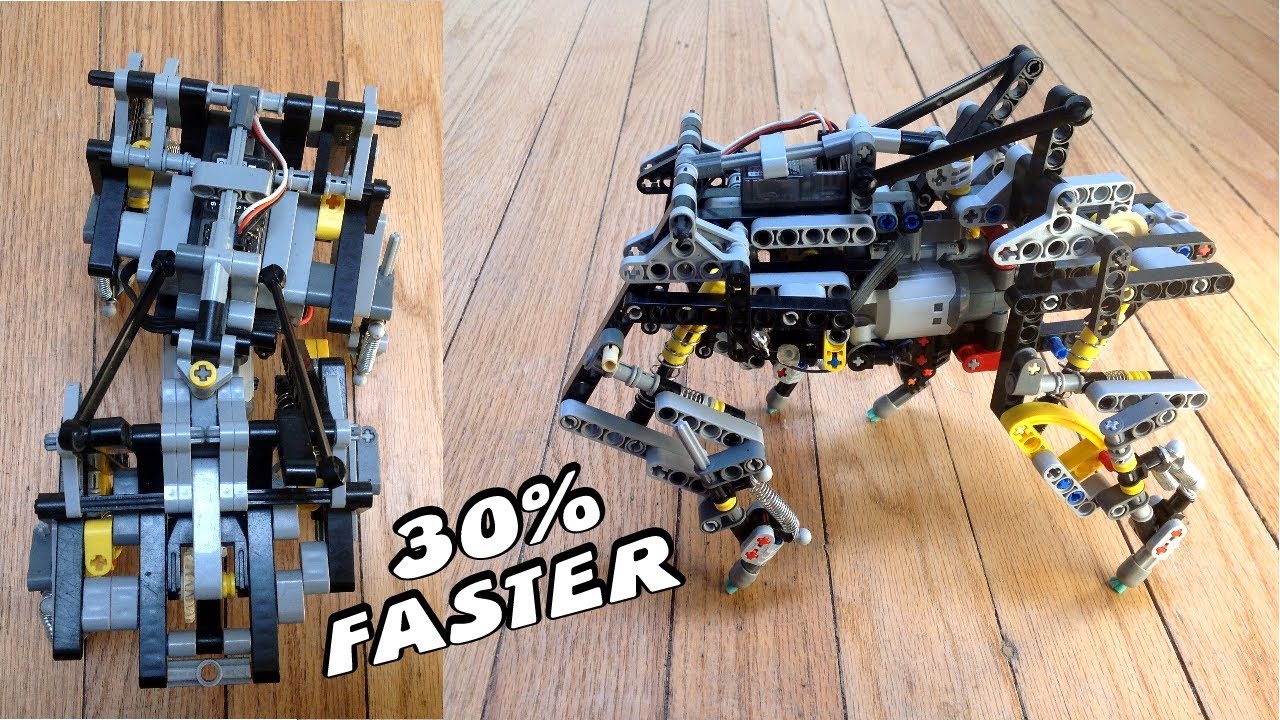 Lego Big Dog5 Gets Hips, Goes Faster