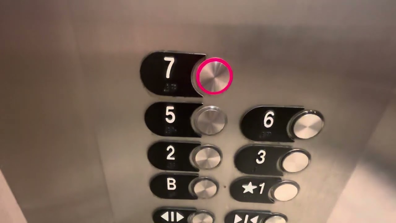 OTIS series M2 traction elevators @ South Pavilion, Yale Medical hospital in New Haven, CT
