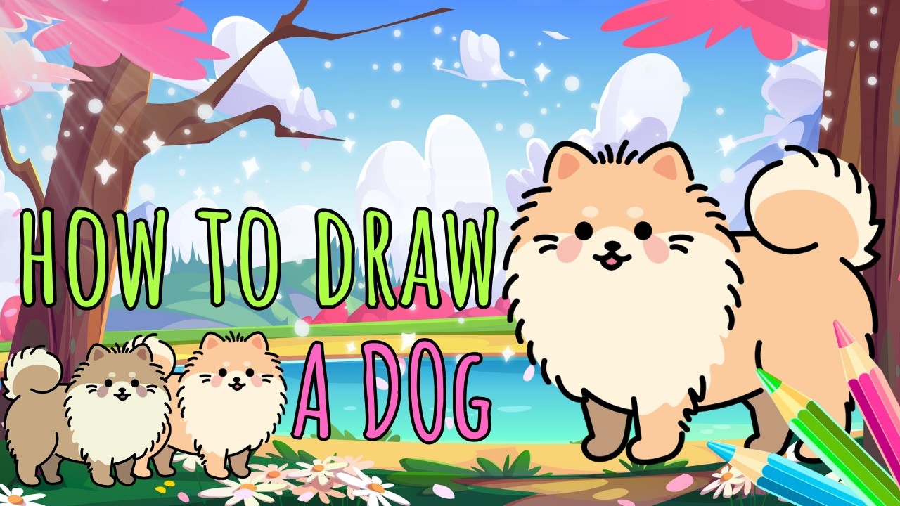 Jak nakreslit psa 🐶| Jednoduchý návod pro děti🖍️💖