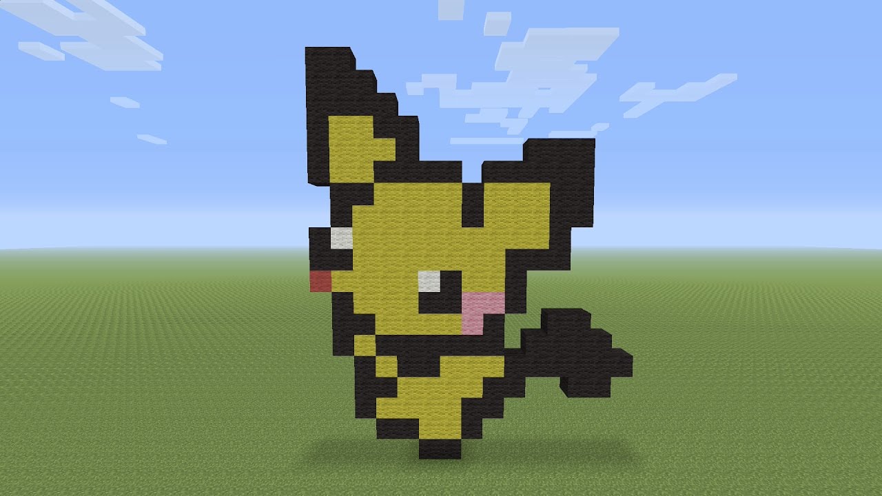 Minecraft Pixel Art - Pichu Pokemon #172