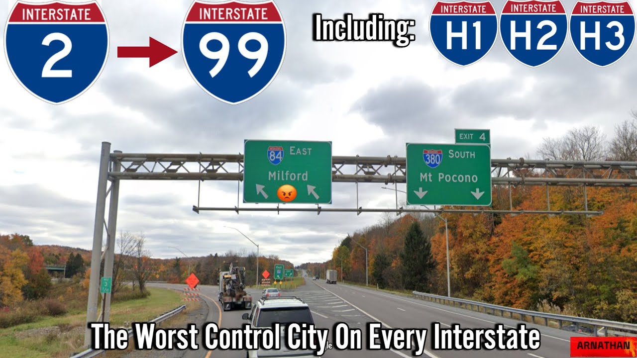 The Worst Control City on Every Interstate