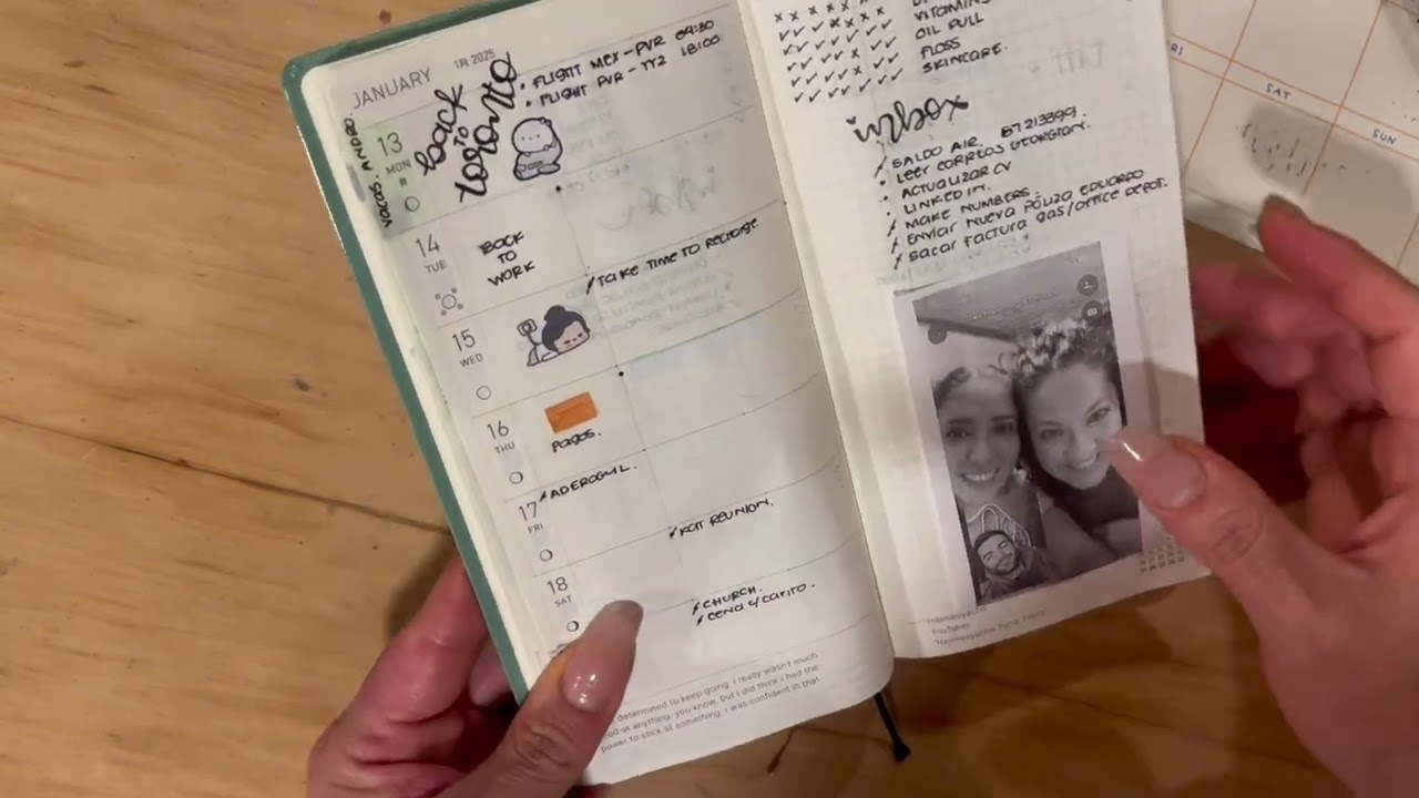 Empezando el año en mi Hobonichi Weeks ft. Configurando mi agenda