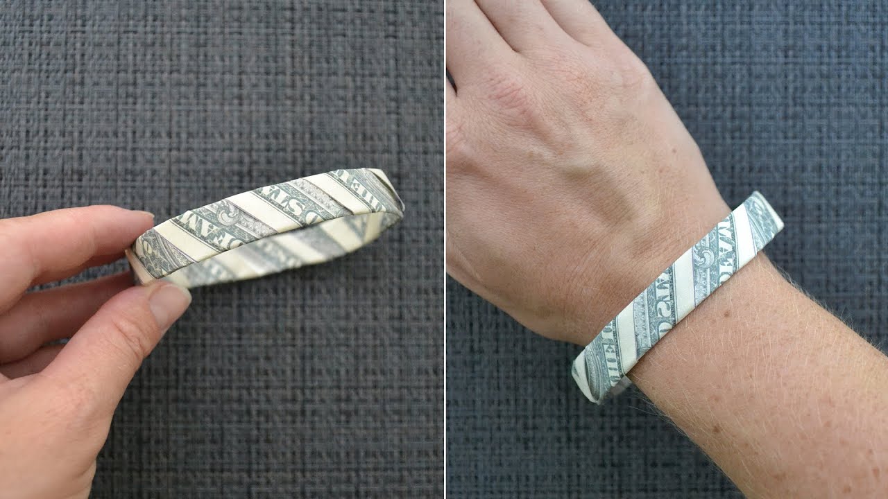 My MONEY BRACELET | Dollar Origami Jewelry | Tutorial DIY by NProkuda