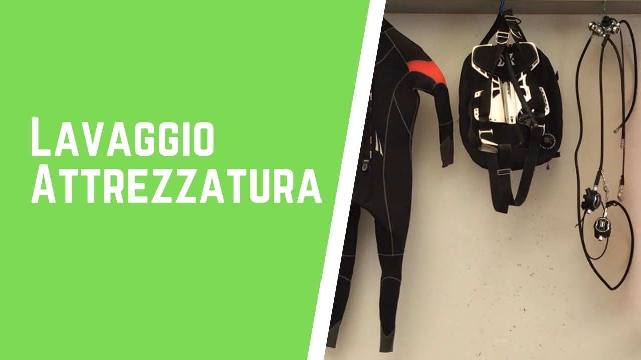 Attrezzatura subacquea, lavaggio dopo immersione