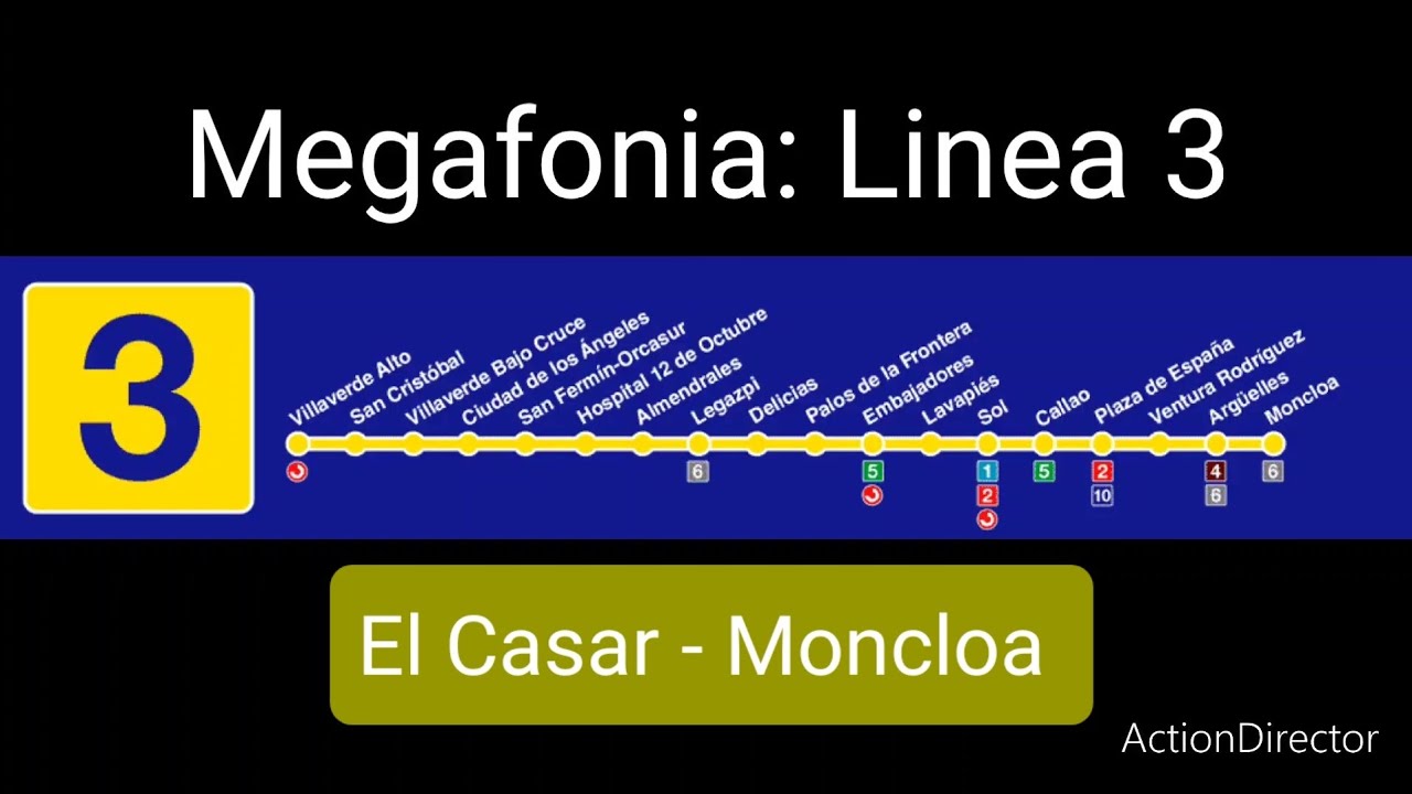 Metro de Madrid: Megafonia Linea 3