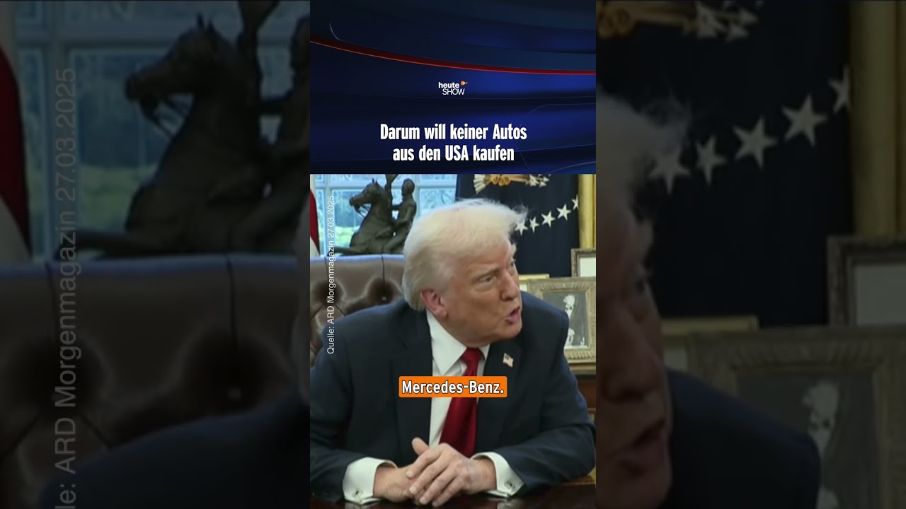 Darum will keiner Autos aus den USA kaufen | heute-show #shorts