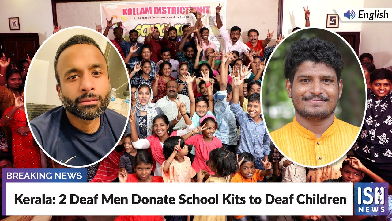 Kerala: 2 Deaf Men Donate School Kits to Deaf Children | ISH News