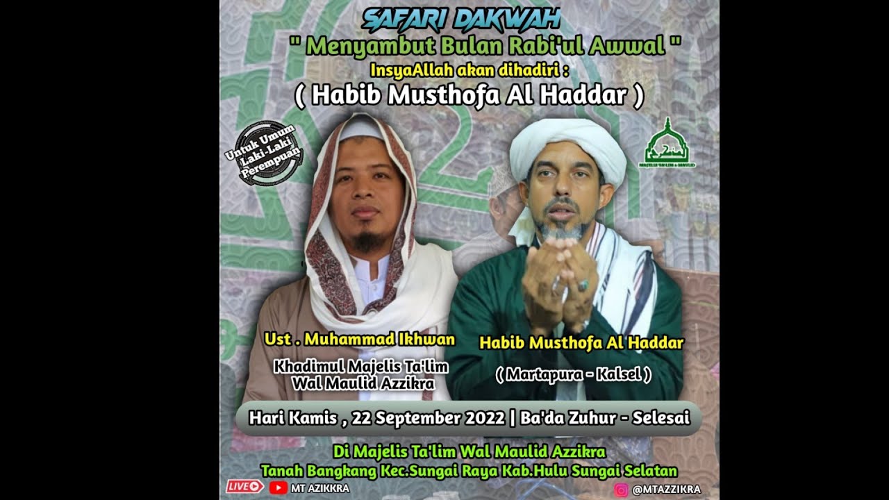 MT Azzikra || Bersama Habib Musthofa Al Haddar