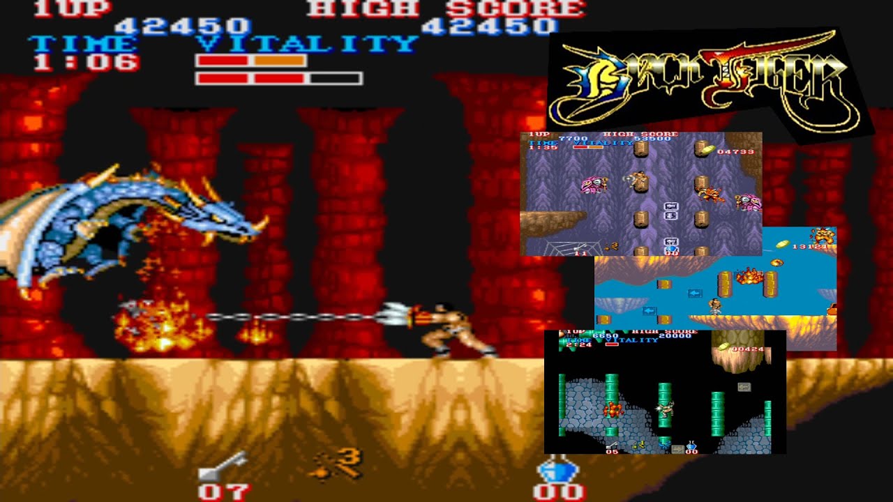 Black Tiger Arcade HD – Full Walkthroughs – Capcom Fantasy Action Classic